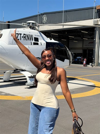 Dr. Lindah Muthoni (Ph. D) on Instagram: "Little did i know, the next morning i would be crying because my vlogging camera would be stolen in the beloved city of Cape Town 😭. Prior to this @wavu.travels had one heck of an itinerary, a helicopter ride to see the views of the city from above and quad bike riding at Atlantis dunes, oh and there was a yatch sunset cruise that i didn’t attend cz vessels on water and i don’t mix, i get sea sick. Hair @vc_glam_studio Top @fashionaid_ak Jeans @l