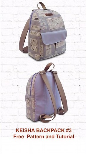 Keisha Backpack #3 free pattern and tutorial