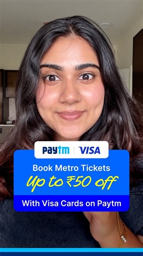 Save Up to ₹50 on Your Next Metro Ride with Paytm! | Visa Card Offers | Paytm UPI | @paytm