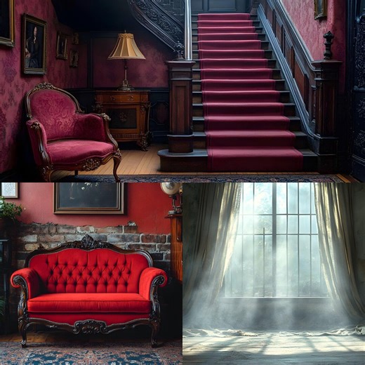 Victorian Portrait Backdrop Bundle, Victorian Digital Backgrounds, Historic Interior Photography Overlays, Fine Art Studio Scenes - Etsy