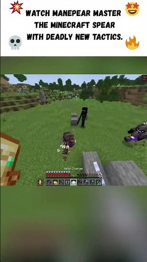 Watch ManePear master the Minecraft spear with deadly new tactics.💥