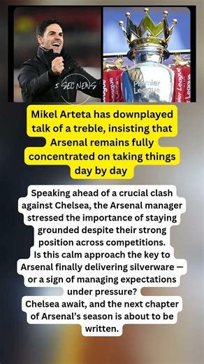 #Arsenal#AFC#MikelArteta#PremierLeague#ChelseaFC#LondonDerby#FootballTalk#SoccerNews#PLUpdates
