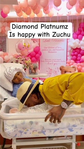 Diamond Platnumz Looks Happier Than Ever With Zuchu After Welcoming Their Baby Girl #zuchu