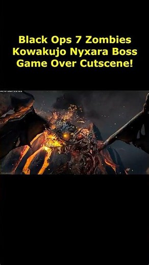 Black Ops 7 Zombies Nyxara Boss Death Animation Cutscene (Game Over) Kowakujo Black Ops 7 Zombies