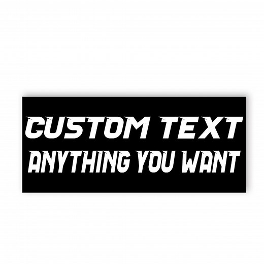 Custom Bumper Stickers, Water Resistant Vinyl Decal Stickers for Car, Truck, SUV, and More Vehicles Multiple Sizes, Personalized Sticker - Etsy