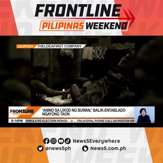 #FrontlineWeekend | Nagbabalik sa entablado ang "Anino sa Likod ng Buwan" ngayong 2025 at pagbibidahan nina Elora Españo, Ross Pesigan, at Martin Del Rosario. #News5 | via Von Belinario For more videos, visit us at www.news5.com.ph. | News5