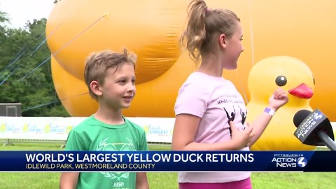 World's largest rubber duck returns to Pennsylvania for appearance at Idlewild