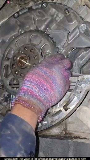 Engine Rear Main Oil Seal Replacement #automotive #automobile #mechanic #usa