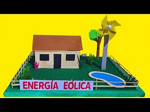 Maqueta de Energía Eólica - Energía del Aire - Diorama - Proyecto escolar