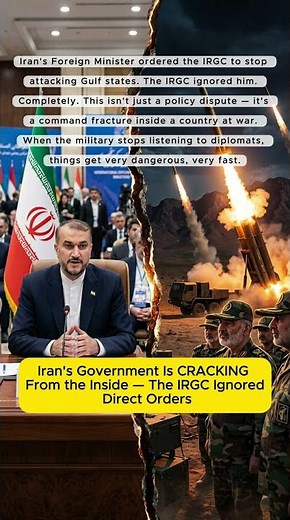 Iran's Government Is CRACKING From the Inside — The IRGC Ignored Direct Orders