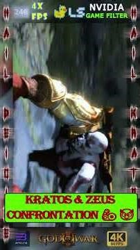 Kratos & Zeus Confrontation #godofwar3 #gaming #youtubeshorts