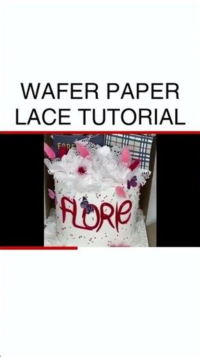 Create Stunning Wafer Paper Lace: Easy Step-by-Step Tutorial #CakeDecorating #DIYLace