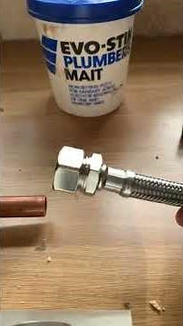 Plumbing ABC. How to connect a flexible tap connector to a lock valve.