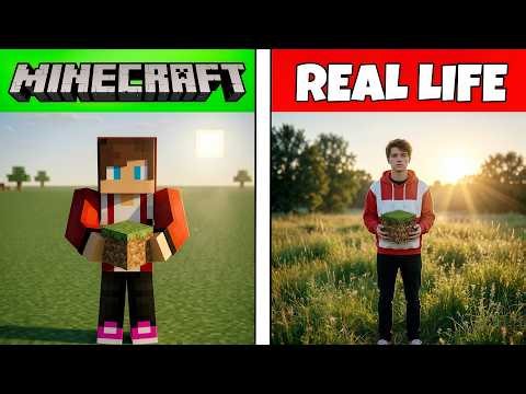 Minecraft Mythical Mobs and Characters vs Real Life!