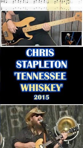 TENNESSEE WHISKEY - CHRIS STAPLETON | FRANKS BASS COVERS #shorts2026