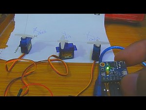 GY87 [ MPU6050 ] 3-axis Accelerometer Demonstration with servos