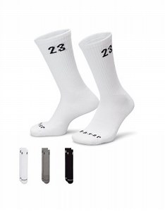 Jordan 3 pack essentials socks in multi | ASOS