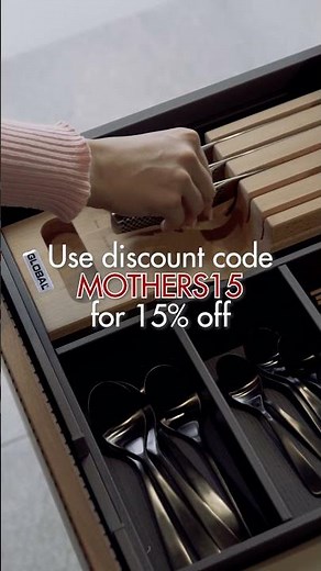Meet the Global Hikaeme 6pc In‑Drawer Knife Dock Set – The Smart Way to Store Your Knives
