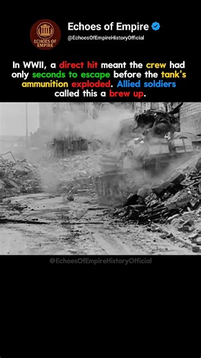 ​He had seconds to escape this destroyed tank...