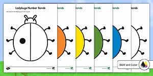 Give the Ladybugs 10 Spots Number Bond Worksheet