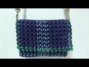クラフトバンドで作る ミニショルダーバッグ