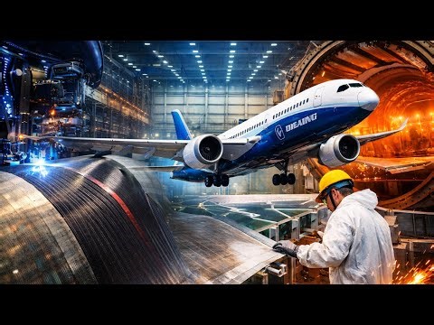 How Boeing 787 Dreamliner Composite Wings Are Built Aerospace Engineering Miracle (Full Process)