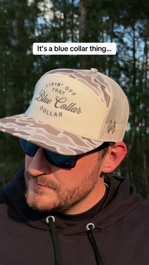 Livin off that blue collar dollar. It’s a blue collar thing #blucollar #bluecollarboys #lineman #hardworking #truckerhat