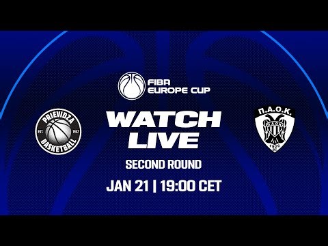 Second Round | BC Prievidza v PAOK BC | Full Basketball Game | FIBA Europe Cup 2025-26