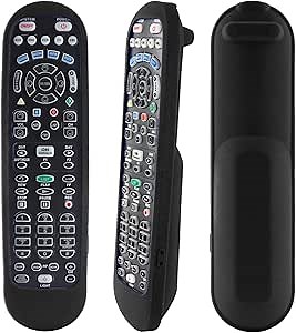 CHUNGHOP Protective Silicone Remote Case Compatible with Spectrum TV UR5U-8790L UR5U-8780L Remote, Anti-Slip, Shockproof, Skin-Friendly(Black)