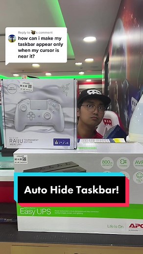 How to Enable Auto Hide Taskbar in Desktop Mode | Advanti Bahrain