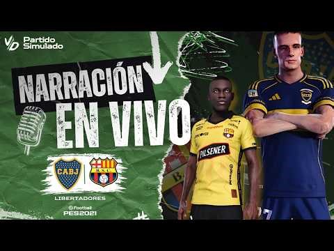 🟢 BOCA VS BARCELONA SC E NARRACION EN VIVO / PARTIDO SIMULADO PES 2026 - COPA LIBERTADORES