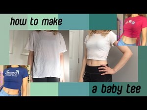 How to make a baby tee (updated) 🪡 How to resize a t-shirt! 🪡 Men's t-shirt to baby tee