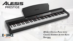 Introducing the ALESIS Prestige. An 88 Hammer-Action Weighted Key...