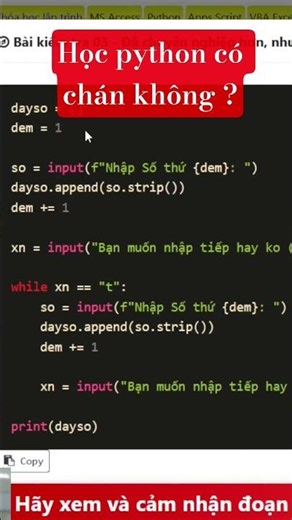 Học Python có chán không #python