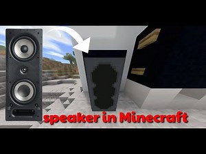 How to make speaker in Minecraft