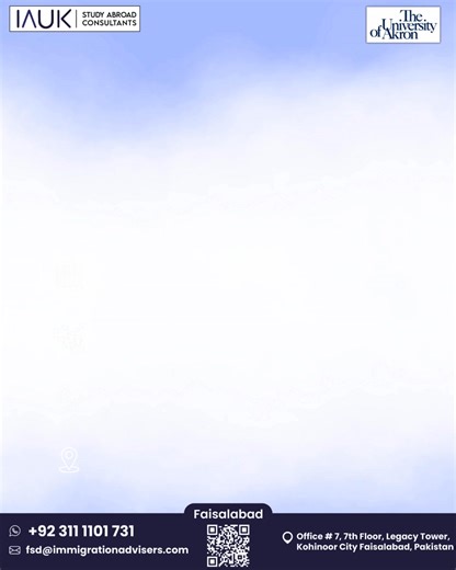 🇺🇸 Study in USA – August Intake 2026 Is Open! 🎓✨ 📍 University of Akron Looking for quality education in the USA with affordable tuition? The University of Akron offers a perfect balance of academic excellence, strong research culture, and career-focused programs for the August 2026 intake. At IAUK Study Abroad Consultants, our experienced study abroad consultants provide complete study abroad services, including university admissions, SOP & documentation support, and seamless student visa gu