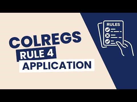 COLREGs Rule 4: Application