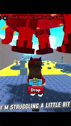 Elephant in survive lava for brainrots #roblox #survivelavaforbrainrot￼￼