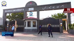 At Bahria University BS Mathematics is an empowering program for people who want to improve their logical and critical thinking, creative ideas, abstract or spatial intelligence, problem-solving capabilities, and good business communication skills are all encouraged in BS Mathematics. 𝐎𝐅𝐅𝐄𝐑𝐄𝐃 𝐏𝐑𝐎𝐆𝐑𝐀𝐌 - BS Mathematics – (04 Years, Morning) (𝟏𝟓 𝐒𝐜𝐡𝐨𝐥𝐚𝐫𝐬𝐡𝐢𝐩𝐬 𝐰𝐢𝐥𝐥 𝐛𝐞 𝐚𝐰𝐚𝐫𝐝𝐞𝐝 𝐚𝐬 𝐩𝐞𝐫 𝐦𝐞𝐫𝐢𝐭 𝐥𝐢𝐬𝐭) ----------------------- 𝐀𝐃𝐌𝐈𝐒𝐒𝐈𝐎𝐍𝐒 𝐎𝐏𝐄�