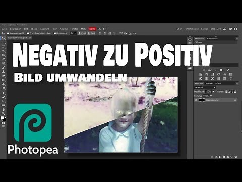 Photopea - Negativ zu Positiv (Bild umwandeln)