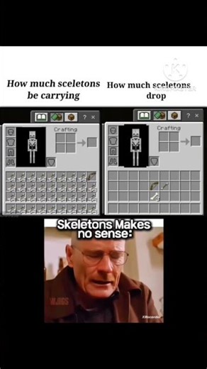 skeleton is a badmos #minecraft #shortviral #subscribe