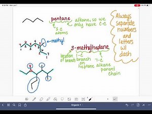 31: Naming alkanes with multiple substituents