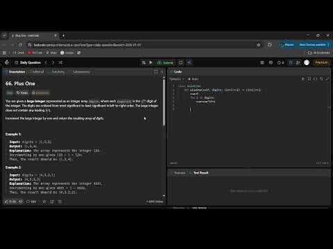 66. Plus One | Leetcode | Daily Question