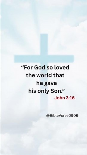 John 3:16 — The Greatest Love of God | Bible Verse