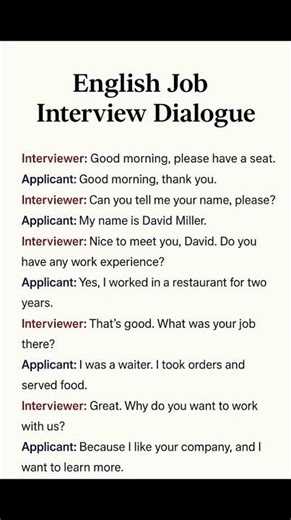 English Job Interview Dialogue | Speak Confidently & Impress Every Time 💬