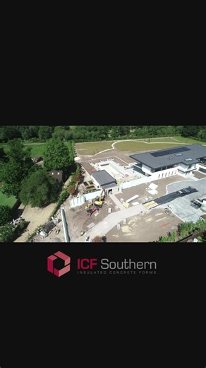 Incredible views whilst we soar through the air with our drone 🕊️ Project Update: Another brilliant Nudura ICF project is underway, based in Hampshire. The retaining walls and garage are almost complete… watch this space for more updates soon ⚒️ For more information on the Nudura product, please visit our website🧑🏽‍💻 www.icfsouthern.co.uk or call 📞01903744440 #icf #nudura #environmentallyfriendly #energysaving #saveenvironment #newbuilds #energysaving #construction #fastconstruction #insula