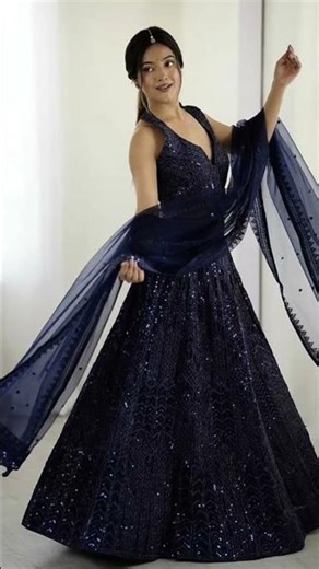 6/20 🥰 stunning designer lehenga #lehenga