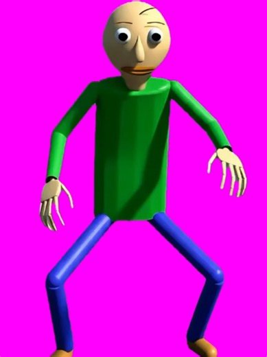 Baldi from Baldi’s Basics is moving weird to The Ting Goes from Roadman Shaq’s Man’s Not Hot, using a Roblox base animation by @cbohenek.edits to turn the viral meme-rap sound into a cursed stretchy game-character edit. Baldi moving like the school hallway physics just gave up makes the whole clip feel instantly unhinged. The “ting goes” hook already has classic 2017 meme energy, and the weird Roblox movement makes every bend, stretch, and twitch look like Baldi’s bones got replaced with rubber.