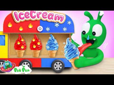 Pea Pea with Magic Ice Cream Machine - Cartoon for kids