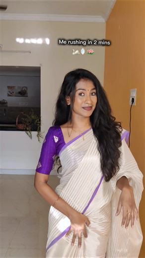 2mins_Panic mode🤗🫣 Every girl can related💯#shorts #hairstyle #hair #saree #makeup #blowdryhair